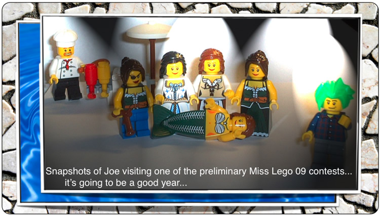 Snapshots of Joe visiting one of the preliminary MIss Lego 09 contests... it's going to be a good year...